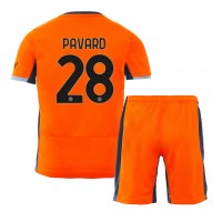 Billiga Inter Milan Benjamin Pavard #28 Barnkläder Tredje fotbollskläder till baby 2023-24 Kortärmad (+ Korta byxor)